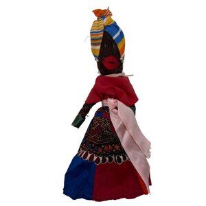 Vintage Rope Doll Caribbean Souvenir World Costume Barbados Bahamas Jamaca
